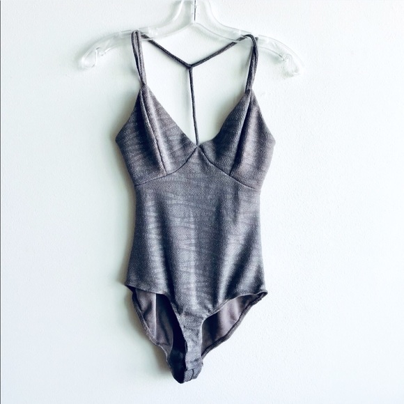 Charlotte Russe Tops - CHARLOTTE RUSSE - Shiny Bodysuit